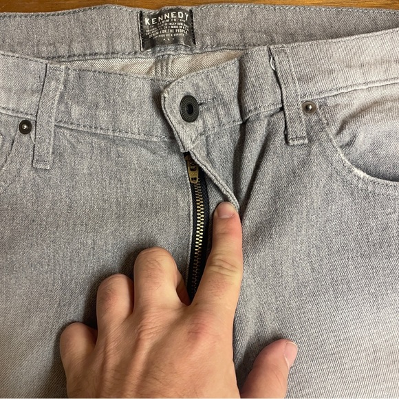 Kennedy Denim Co Company Men’s Selvedge Jeans in Gray T-1 - Picture 9 of 12